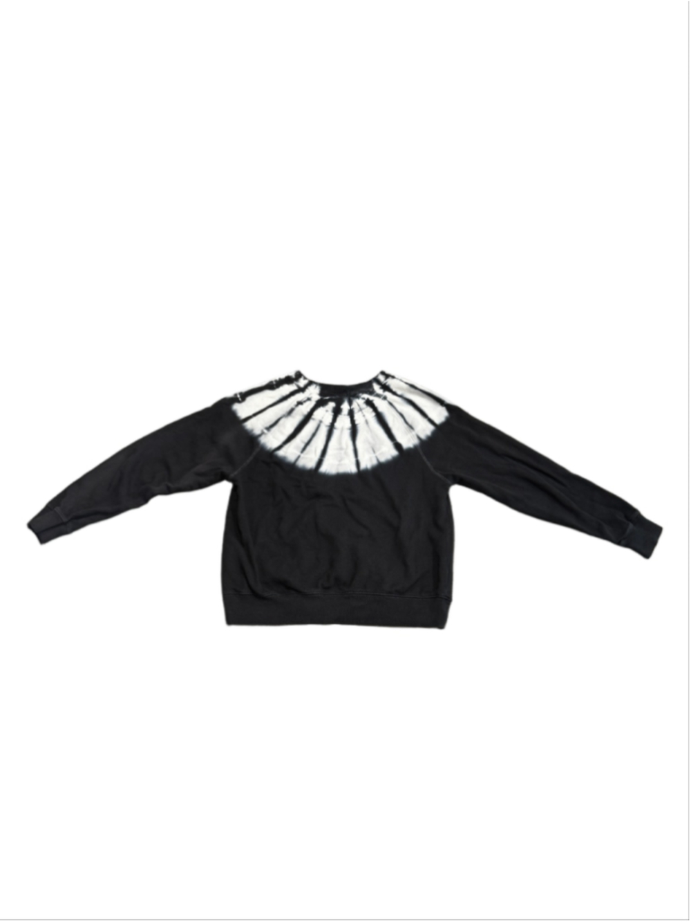 Old Navy Tie Dye Ombre Starburst Collar Oversized Cropped Crewneck Sweatshirt - Picture 3 of 5
